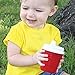 Durable Plastic 8 Oz. Red Solo Cup Baby Sippy Cup With Snug Spill Proof Lid