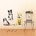 Easy Instant Decoration Wall Sticker Decal - Golden Retriever, Collie, Pekingese