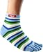 Toe Socks | Injinji Socks - injinji Ecomade Performance Mini Crew Toesocks,Blue Rainbow,Medium