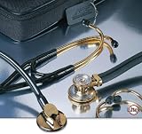 ADC Adscope Special Edition Gold Plated Platinum Scope Stethoscope-Latex Free-Black