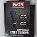 Viper Compression Knee Sleeve Leg Support (Full Length) - TruCore 3-Layer Wicking, Non Slip Inner Bands - Basketball, Running, Weight Lifting, Crossfit, Arthritis (Single) (Black, Medium)