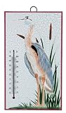 Sunset Vista Designs Blue Heron Collection Wood Thermometer