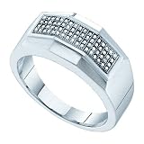 51w8i5vW7fL. SL160  10K Yellow/White Gold 1/5 ct. Diamond Mens Band Reviews