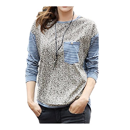 ナナコレクション Nana_Collection 2015 秋 ロンT ドロップド ショルダースリーブ シャツ 小花 フローラル 袖 ボーダー 後ろ長め デザイン 大人 カジュアル 女性 Tシャツ カットソー