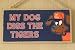 My Dog Digs MLB Detroit Tigers Wood Door Sign 5'' x 10''