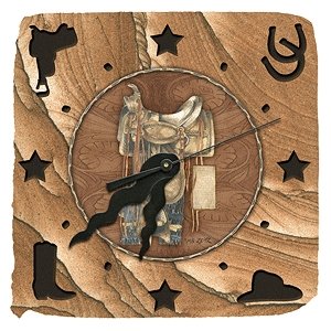 Saddle 6'' Clock by