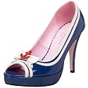 Leg Avenue Women's Matey Peep Toe Pump