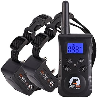 EtekStorm Dog Training Collar With Remote,330 Yard Rechargeable &amp; Waterproof LCD Screen Beep/Vibration/Shock Electric Train Collar For Small,Medium,Large Pets&amp;Dogs