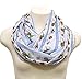 Sloth infinity scarf loop scarf gift for her Christmas gift present by Di Capanni (White)