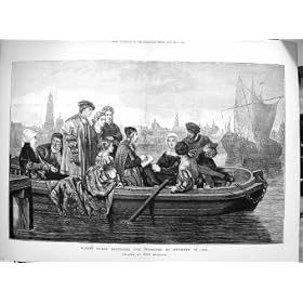 Bateau 1874 d'Anvers de Panorama d'Albert Durer Neuhuys