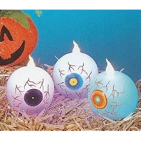 Color Changing Led Candle ~ Eye Ball ~ Halloween Lights & Halloween Decorations Gifts Clearance Deal