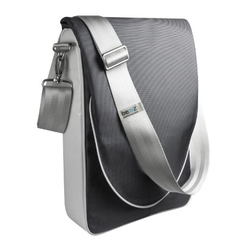 Be.ez 100568 LE vertigo 17 Street Shoulder Bag for Macbook Pro 17 ( Grey / Blue),Apple MacBook Laptop Case