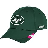 Reebok New York Jets Breast Cancer Awareness Coaches Structured Adjustable Hat Adjustable