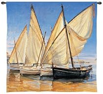 "White Sails II" by LaPorta - Wall Tapestry