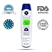 [FDA & CE Approved]Morpilot® Digital Thermometer Forehead & Eardrum Dual Mode for Adult and Child Medical Quality Fast 1 second and Accurate measurement 20 Memory Recall Safe and Hygienic(Blue)