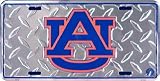 (6x12) Auburn University Diamond Cut NCAA Tin License Plate