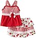 Little Lass Girls 2-6X 2 Piece Cherry Skirt Set