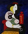 Art Reproduction Oil Painting - Picasso Paintings: Femme a la Montre, 1932 - Classic 20" X 24" - Hand Painted Canvas Art