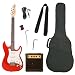 Barcelona Beginner Series Double Cutaway Electric Guitar Bundle with 10-Watt Amp, Gig Bag, Strap, and Accessories - Metallic Red image 4