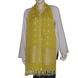 Womens Silk Scarf in Chiffon Fabric Gift for Her 22 x 72 inches (srfch035)