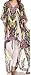 Sakkas Laisson Flowy Hi Low Caftan Rhinestone Boxy V Neck Dress Top Cover / Up