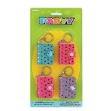Sequin Notebook Keychains (4 count)