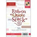 DCWV Rub-On Quote Stack - Girl