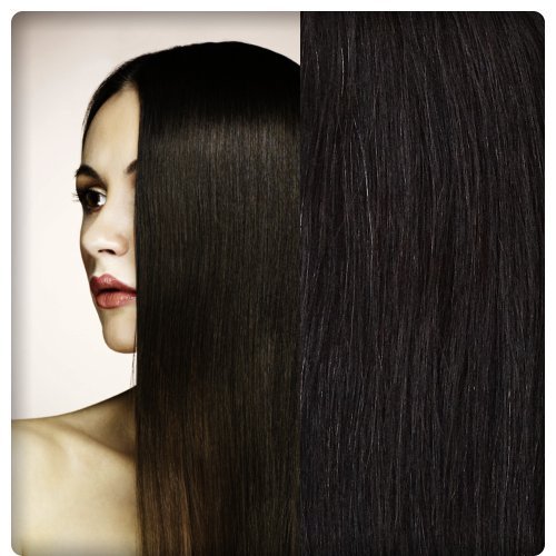 GoGoDiva Clip in Hair Extensions 100% Human Remy Hair 2 Darkest Brown colour