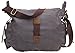 MONA Canvas Vintage Durable Men Travel Laptop School College Backpack Dark Grey