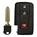 KeylessOption Keyless Entry Remote Smart Key for Toyota Prius Key Fob Cover Case Shell Replacement 2004-2009