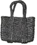Two's Company - Seychelles Woven Straw Tote Bag Purse - Black