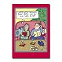 Visit Our Website - Damn Funny Cartoon Merry Christmas Greeting Card