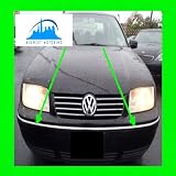 1999-2003 VW VOLKSWAGEN JETTA CHROME BUMPER TRIM 2PC 2000 2001 2002 99 00 01 02 03 