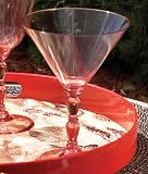 Baroque Ruby Red Acrylic Martini Glass By Precidio