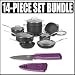 Cuisinart Chefs Classic (6614) Nonstick 14-piece Cookware Set w/ Kuhn Rikon Paring Knife.