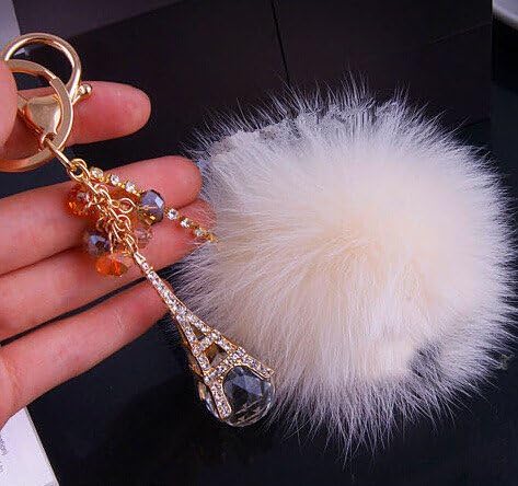 Top grade fur ball Key Chain Key Ring Key Fob towel key jewelry key buckle key circle car handbag accessories funny lovers gift fashion charms