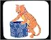 Decorated Mouse Pad with fear, thirst, tiger, growling, well