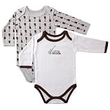 2 Long Sleeve Bodysuits in Blue, 9-12 months [Apparel]