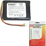 HQRP Battery for TomTom One XL / V1 / V2 / V3 GPS Replacement plus HQRP Universal Screen Protector
