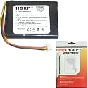 HQRP Battery for TomTom One XL / V1 / V2 / V3 GPS Replacement plus HQRP Universal Screen Protector