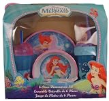 Little Mermaid 6 Piece Dinnerware Set