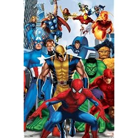 Marvel Comics Poster ~ Superheroes Celebration ~ Official Marvel Merch ~ 22x34"