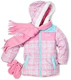 51w9dfNXMJL. SL160  Pacific Trail   Kids Girls 2 6X Plaid Colorblock Scarf Jacket, Pink, 4T