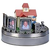 Lawrence Frames Wind Up Musical Choo Choo Train Frame, Holds 3 2 by 3-Inch Photos