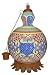 Mexican Pottery Tabletop Tiki Torch with Stand - Talavera Weave Design