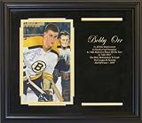 Bobby Orr Autographed/Hand Signed Framed Magazine Page