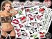 Trampy GirlTemporary Tattoos