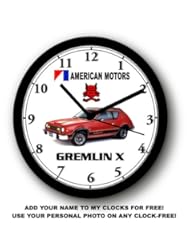 Home: 1978 AMERICAN MOTORS GREMLIN X WALL CLOCK-Free USA Ship - Muscle Car Memories