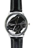 TimerMall OEM - Montre Femme - Quartz - Synth??tique - Snoopy Cadran Noir Bracelet synth??tique analogique ?? q