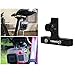 Yemo® Racing Cycling Seat Saddle Rail Clamp Mount For Gopro Hero 4, Session, Black, Silver Hero+, 3+,3, 2, 1 SJ4000 SJ5000 Session HD SJCAM (Black)